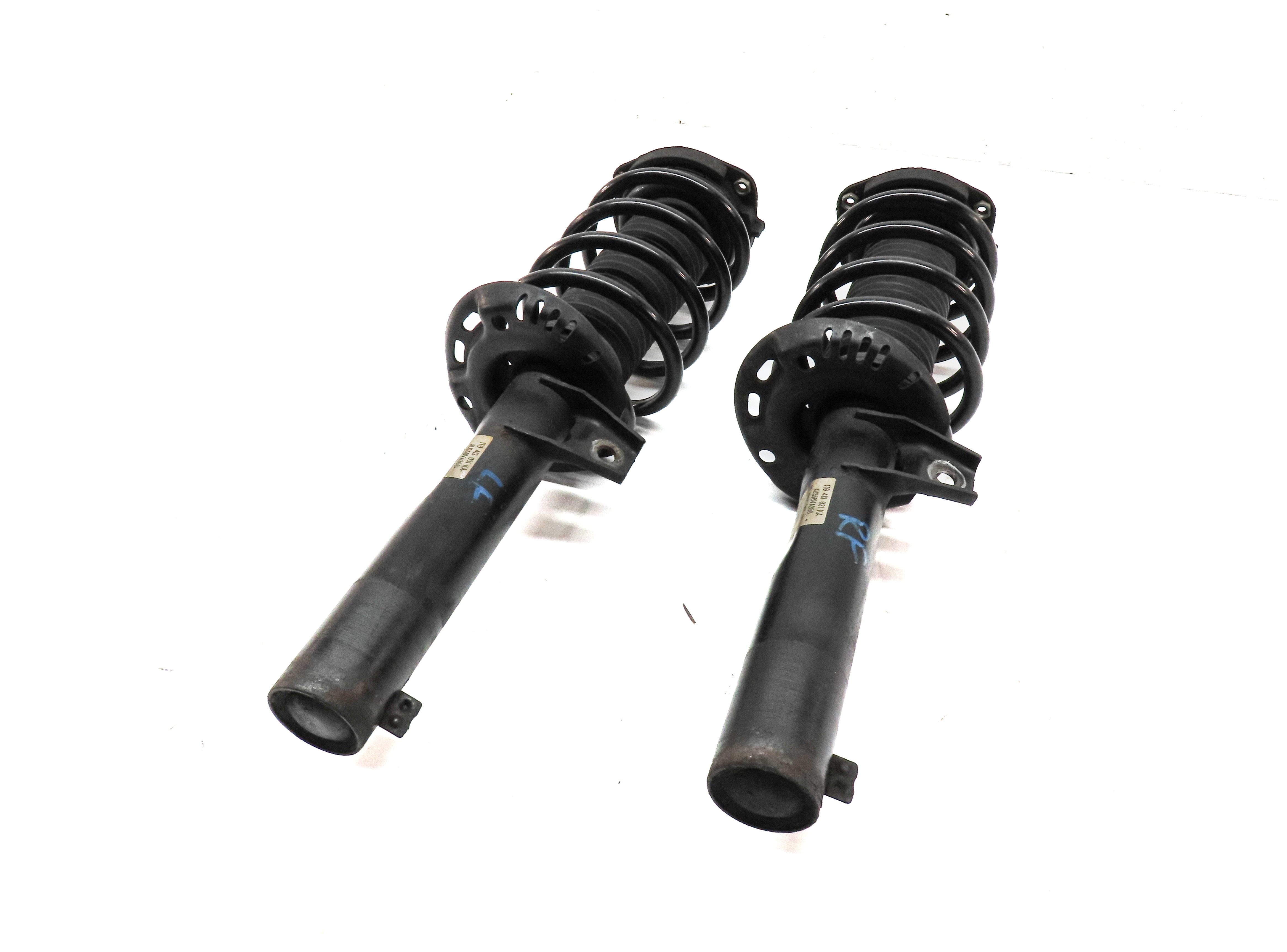 09-13 AUDI A3 (8P) FRONT LEFT & RIGHT STANDARD SUSPENSION SHOCK STRUT SET2 (FWD) — exact item pictured